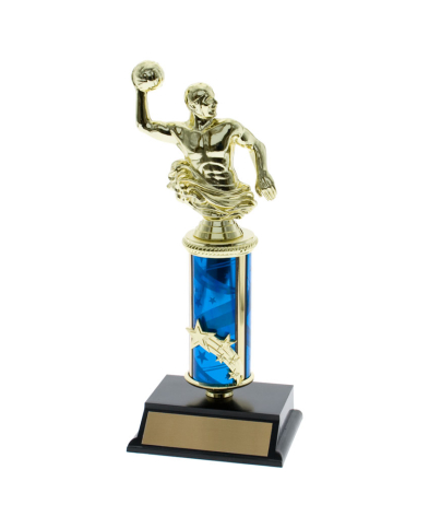  Tube Trophy on P/Base 14.5cm Plus Figurine