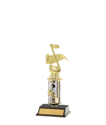 Tube Trophy on P/Base 12cm Plus Figurine