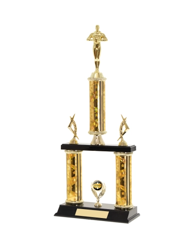  Tube Trophy <Br>37.5cm Plus Figurine