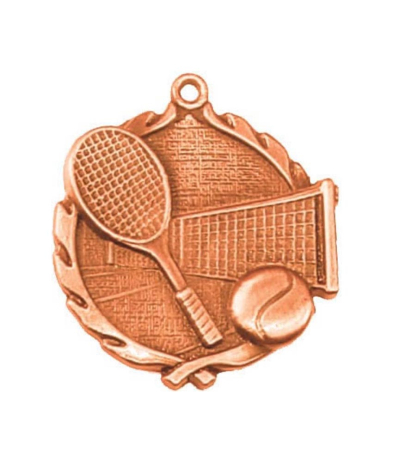 32010Z Tennis - Bronze Medal 4.5cm Dia