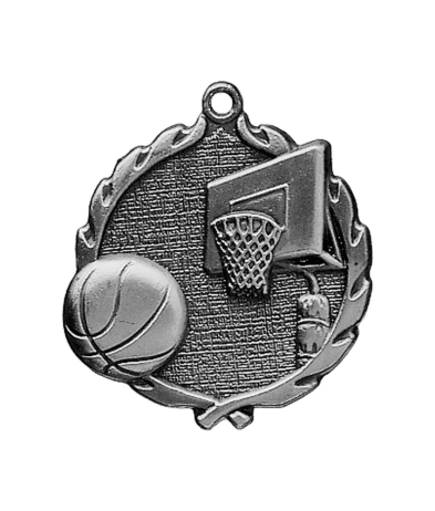 32020S Basketball - Silver Medal 4.5cm Dia