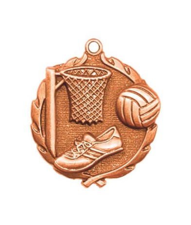 32023Z Netball - Bronze Medal 4.5cm Dia