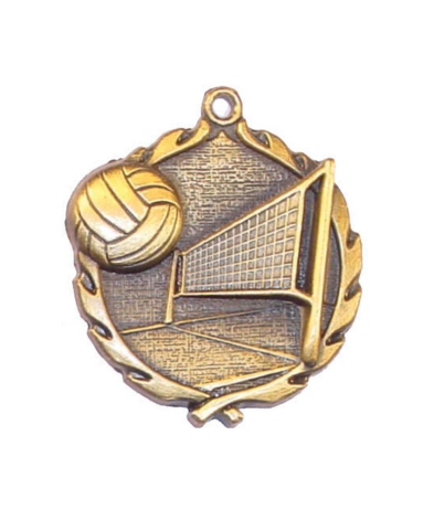 32030G Volleyball - Gold Medal 4.5cm Dia
