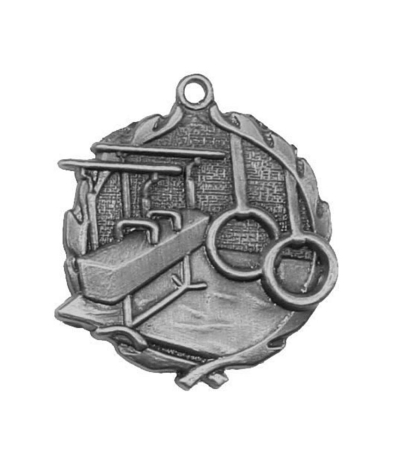 32090S Gym (M) - Silver Medal 4.5cm Dia