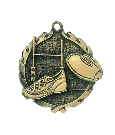 32143G Rugby - Gold Medal 4.5cm Dia