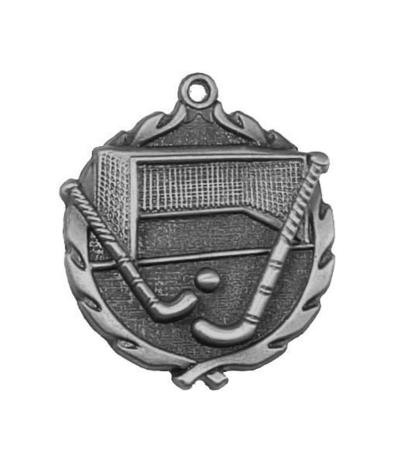 32203S Hockey - Silver Medal 4.5cm Dia