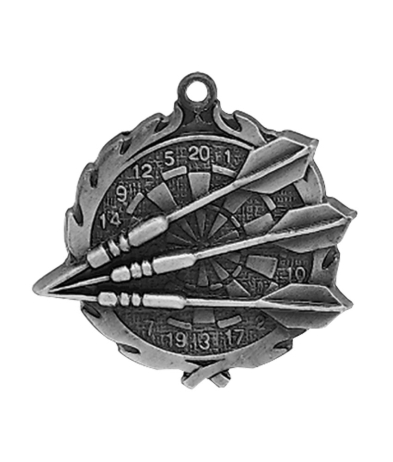 32210S Darts - Silver Medal 4.5cm Dia