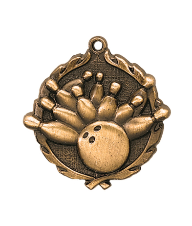 32220Z Tenpin Bowling - Bronze Medal 4.5cm Dia