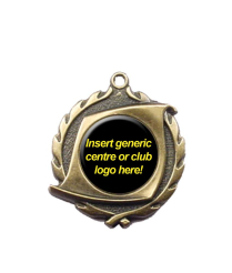 32260G 1" Scroll Hdr - Gold Medal 4.5cm Dia