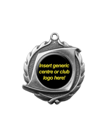 32260S 1" Scroll Hdr - Silver Medal 4.5cm Dia