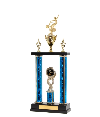  Two Poster Trophy <Br>38cm Plus Cup And Figurine