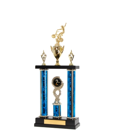 Two Poster Trophy <Br>33cm Plus Cup And Figurine