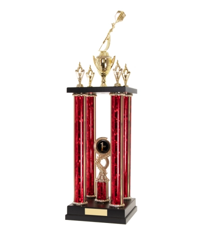  Four Poster Trophy <Br>45.5cm Plus Cup And Figurine