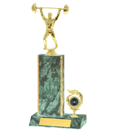  Gd Edged Trophy <Br>20cm Plus Figurine