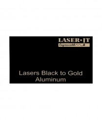 ALUM621A Black/Gold LaserIT <BR>Aluminum 300x600x0.5mm