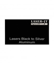ALUM629A Black/Silver LaserIT <BR>Aluminum 300x600x0.5mm