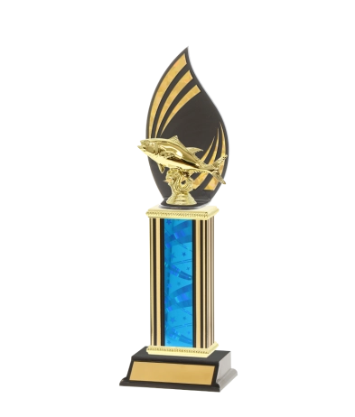  F/Back Tube Trophy On P/Base <Br>37cm