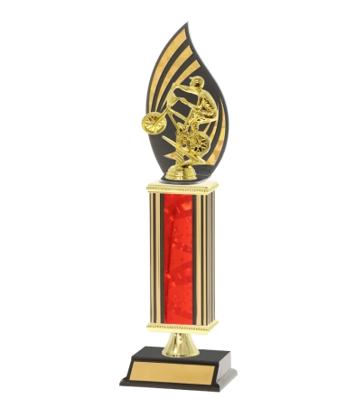  F/Back Tube Trophy On P/Base <Br>40cm