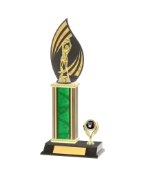  F/Back Tube Trophy On P/Base <Br>37cm