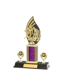  F/Back Tube Trophy On P/Base <Br>32cm