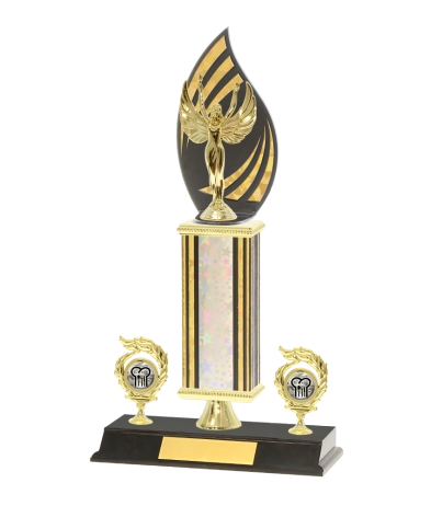  F/Back Tube Trophy On P/Base <Br>40cm