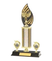  F/Back Tube Trophy On P/Base <Br>40cm