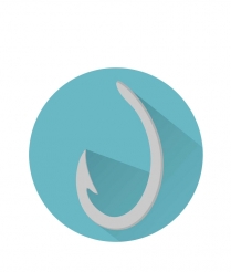 FISH02 Fishing - Dome 25mm