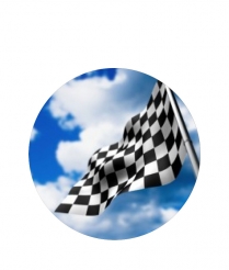 FLAG02 Flag Against Sky - Dome 25mm