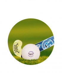 HOCK203 Hockey Stick & Ball - Dome 50mm