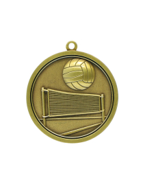 M013G Volleyball - Gold Relief <Br>Medal 4.5cm Dia