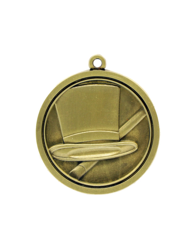 M033G Jazz - Gold Relief <Br>Medal 4.5cm Dia