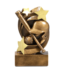 RES0035 Star Swirl Baseball Resin 13.5cm