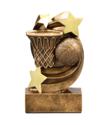 RES0046 Star Swirl Basketball Resin 13.5cm