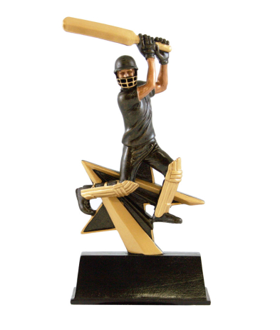 RES0102 Cricket Batsman Resin 18cm