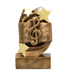 RES0195 Star Swirl Music Resin 13.5cm