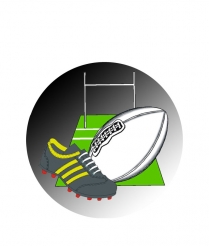 RUGB03 Rugby Field - Dome 25mm