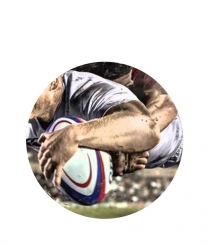 RUGB13 Rugby - Dome 25mm