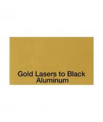 ULT201S Gold/Black Ultra Laser <BR>Aluminum 300x600x0.5mm