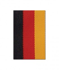 V122BRG V Neck Black/Red/Gold Ribbon