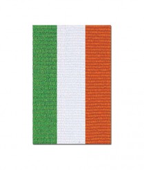 V122GWO V Neck Green/White/Orange Ribbon