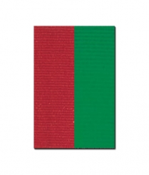 V122RDGR V Neck Red/Green Ribbon