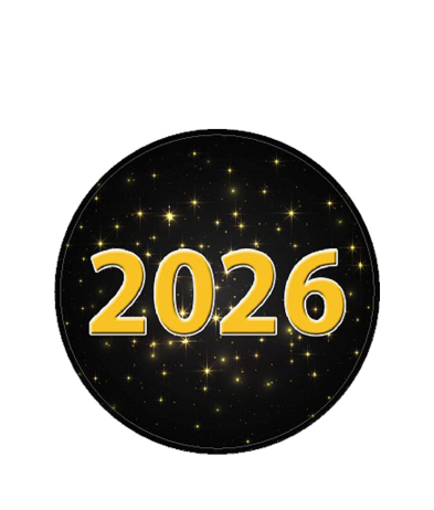 YEAR202 Year 2026 - Dome 50mm