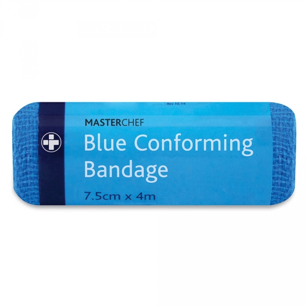 2432 Reliform Blue Conforming Bandage 7.5cm x 4m