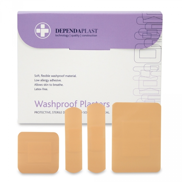 536 Dependaplast Washproof Plasters Assorted Box of 100