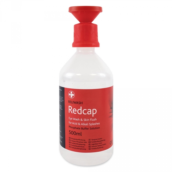 5990 Redcap 500ml Phosphate Buffer Solution with Eyebath