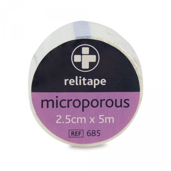 685 Relitape Microporous Tape  2.5cm x 5m