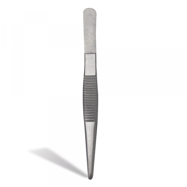 824 Nickel Plated Dressing & Splinter Forceps (Rounded Tweezers)