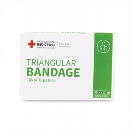 X1335 Red Cross Triangular Bandage Single Use 90 x 127cm