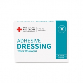 X1340 Red Cross Adhesive Dressing Pads 5cm x 7.5cm Box of 10