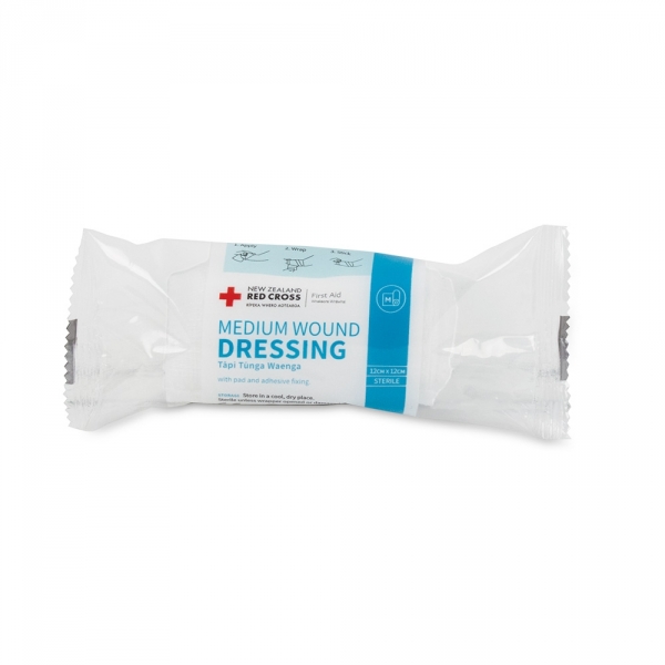 X1350 Red Cross Medium Wound Dressing 12cm x 12cm